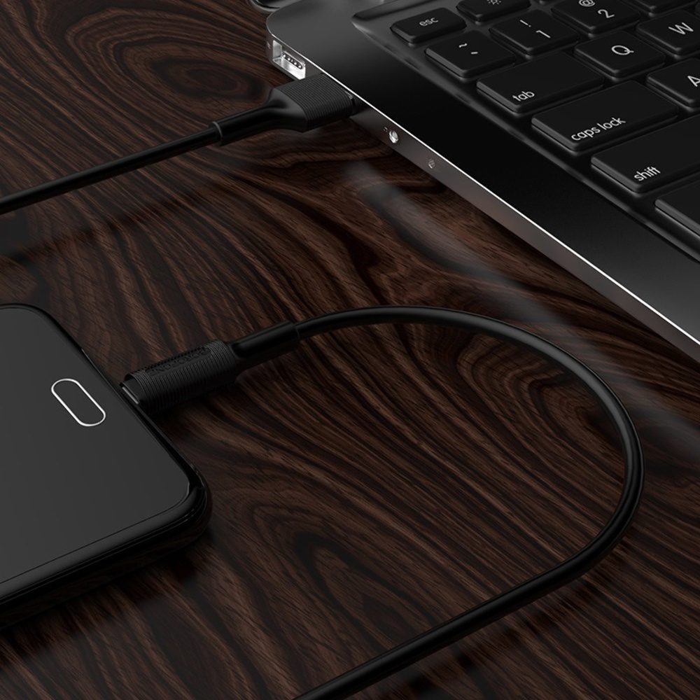 Кабель Borofone BX1 USB to MicroUSB 1m black