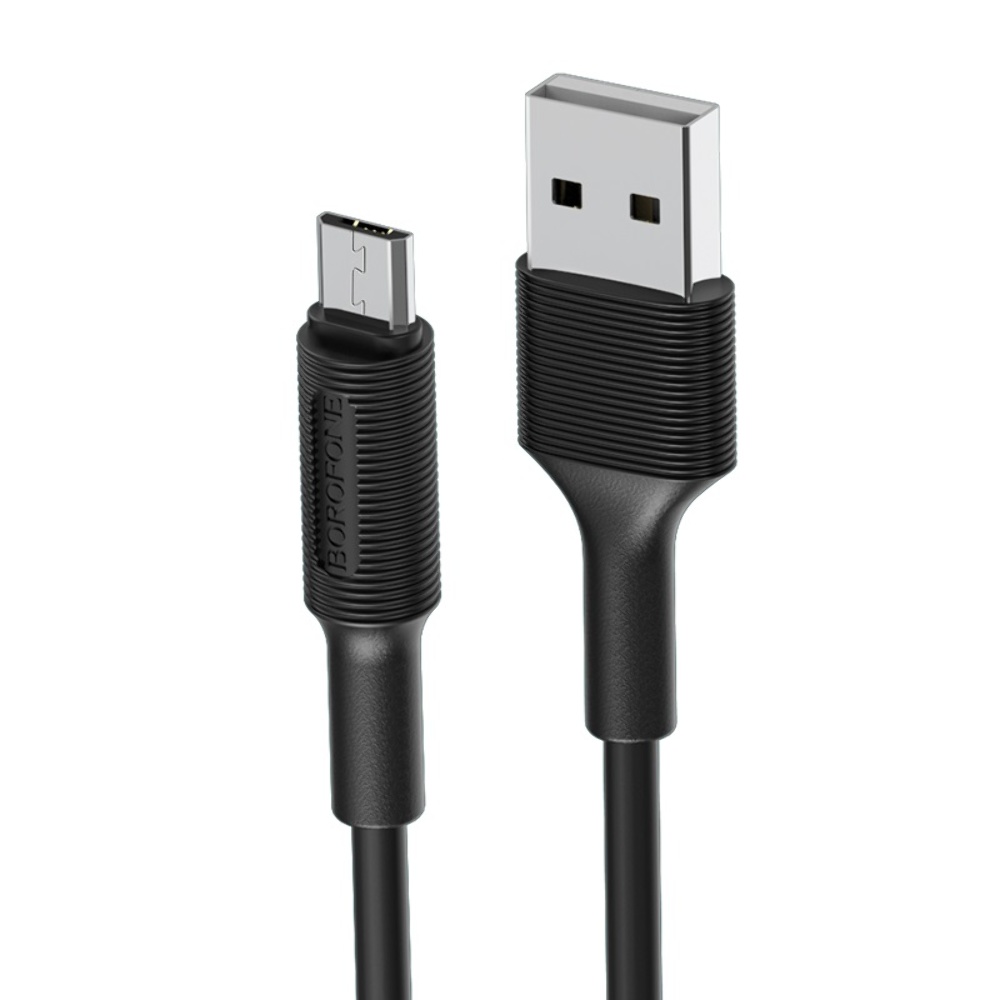 Кабель Borofone BX1 USB to MicroUSB 1m black