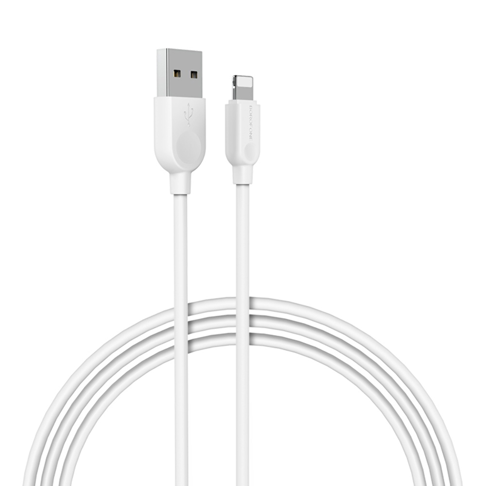 Кабель Borofone BX14 USB to Lightning 2m white