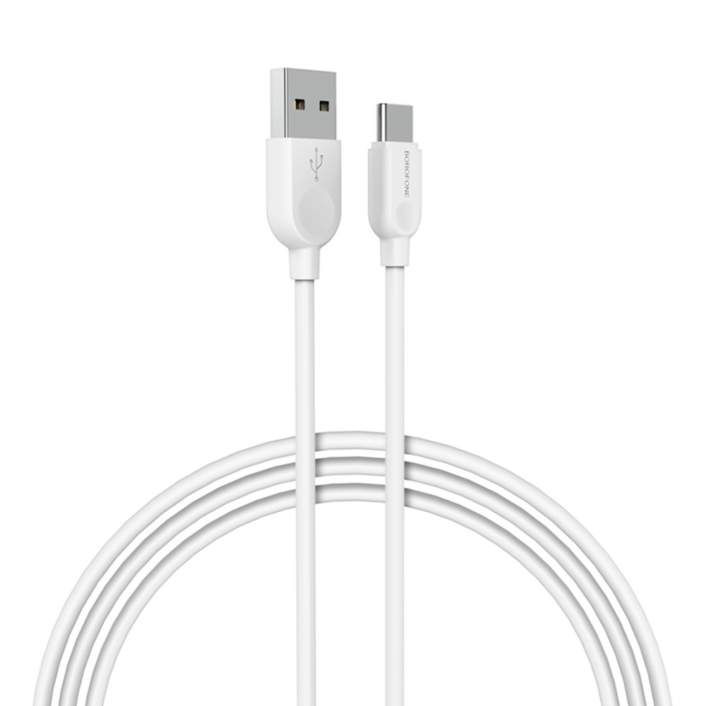 Кабель Borofone BX14 USB to Type-C 2m white
