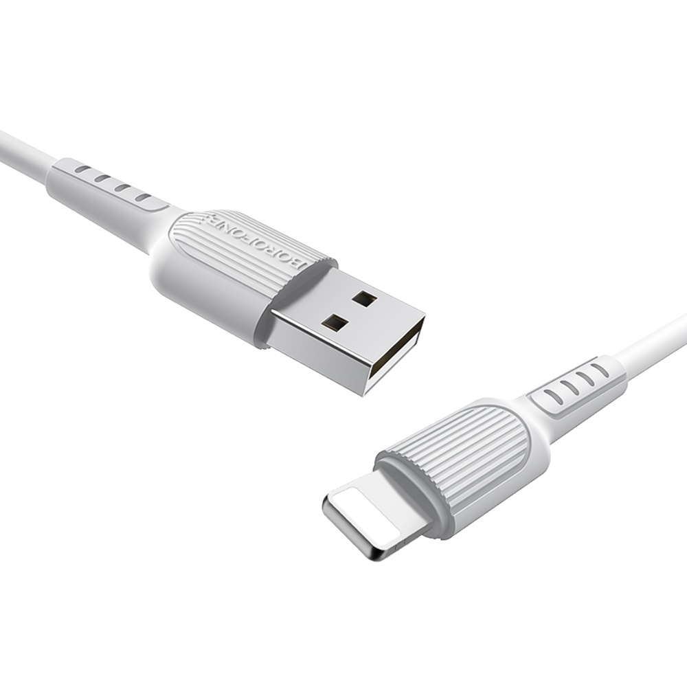 Кабель Borofone BX16 USB to Lightning 1m white