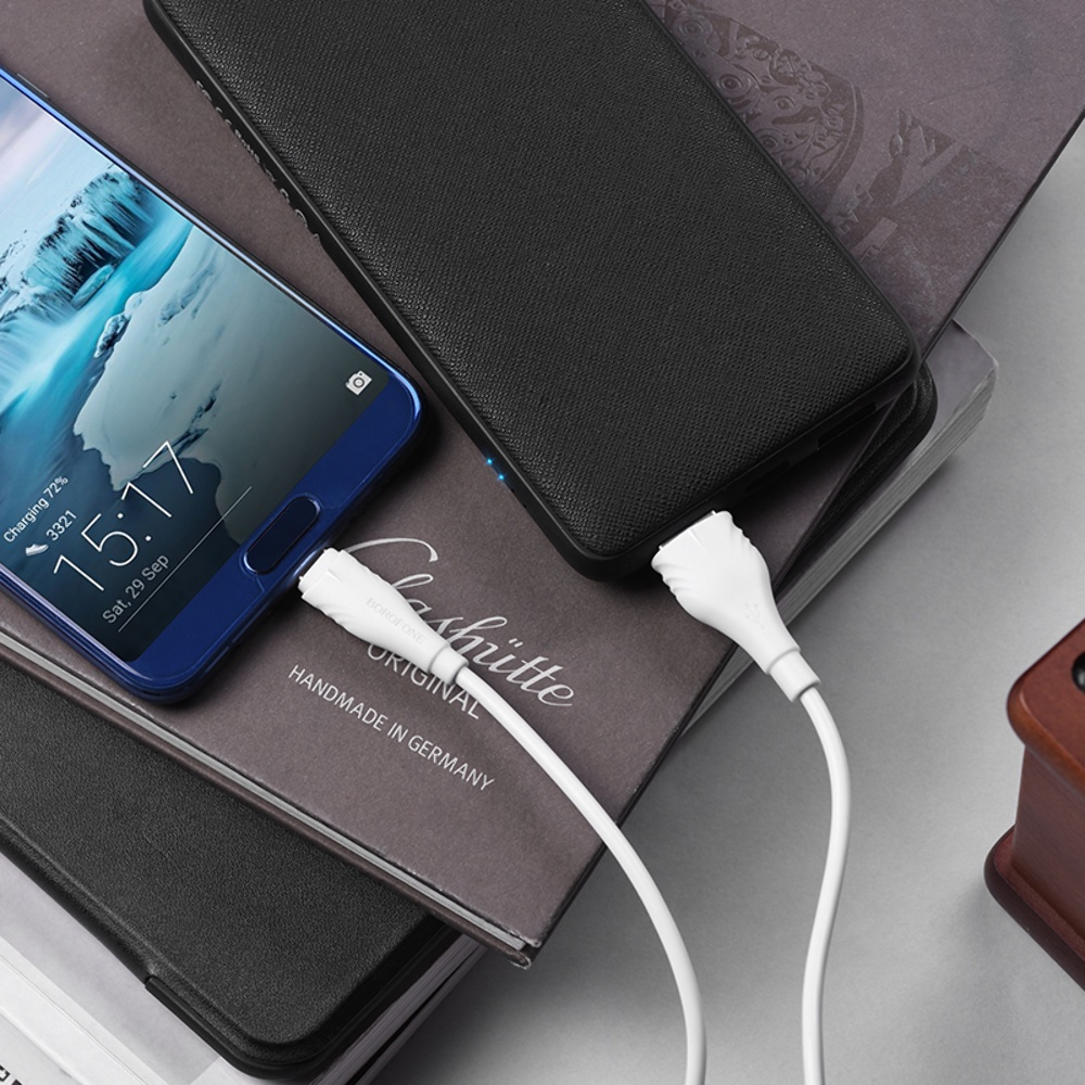 Кабель Borofone BX18 USB to Type-C 1m white