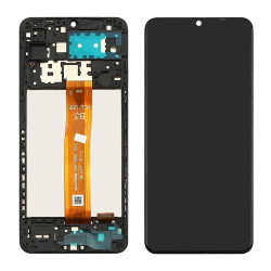 Дисплей для Samsung A127F Galaxy A12S (2021) с чёрным тачскрином и корпусной рамкой Дисплей для Samsung A127F Galaxy A12S (2021) с чёрным тачскрином и корпусной рамкой