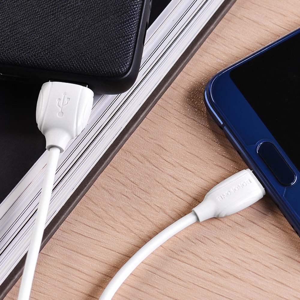 Кабель Borofone BX19 USB to Type-C 1m white