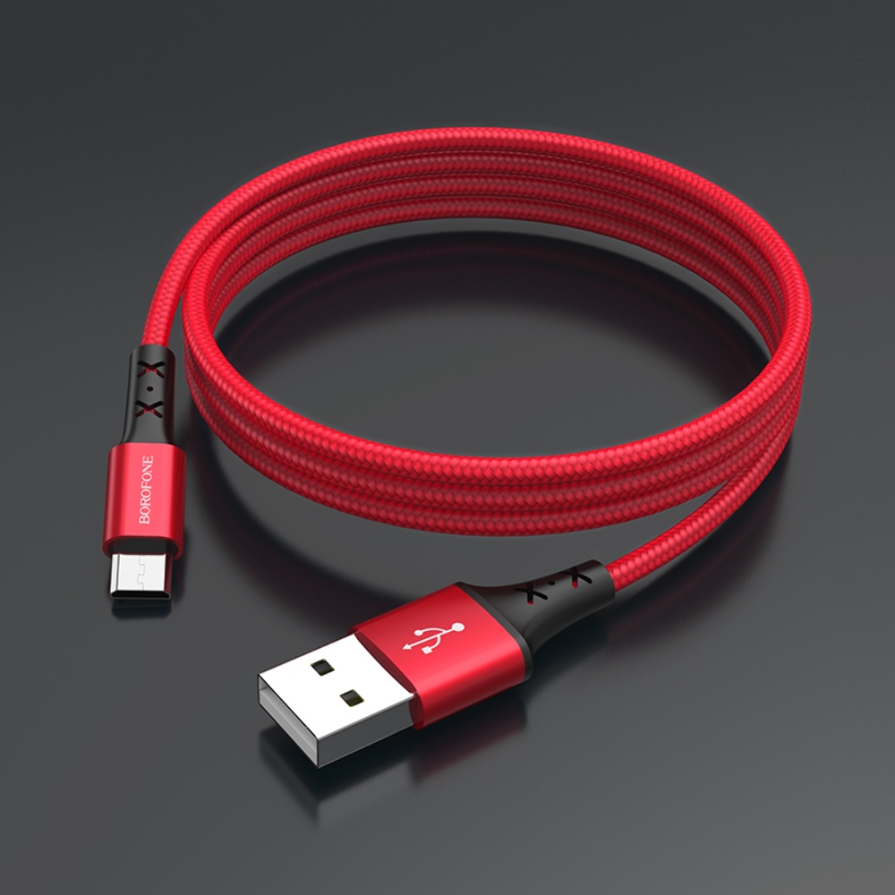 Кабель Borofone BX20 USB to MicroUSB 1m red