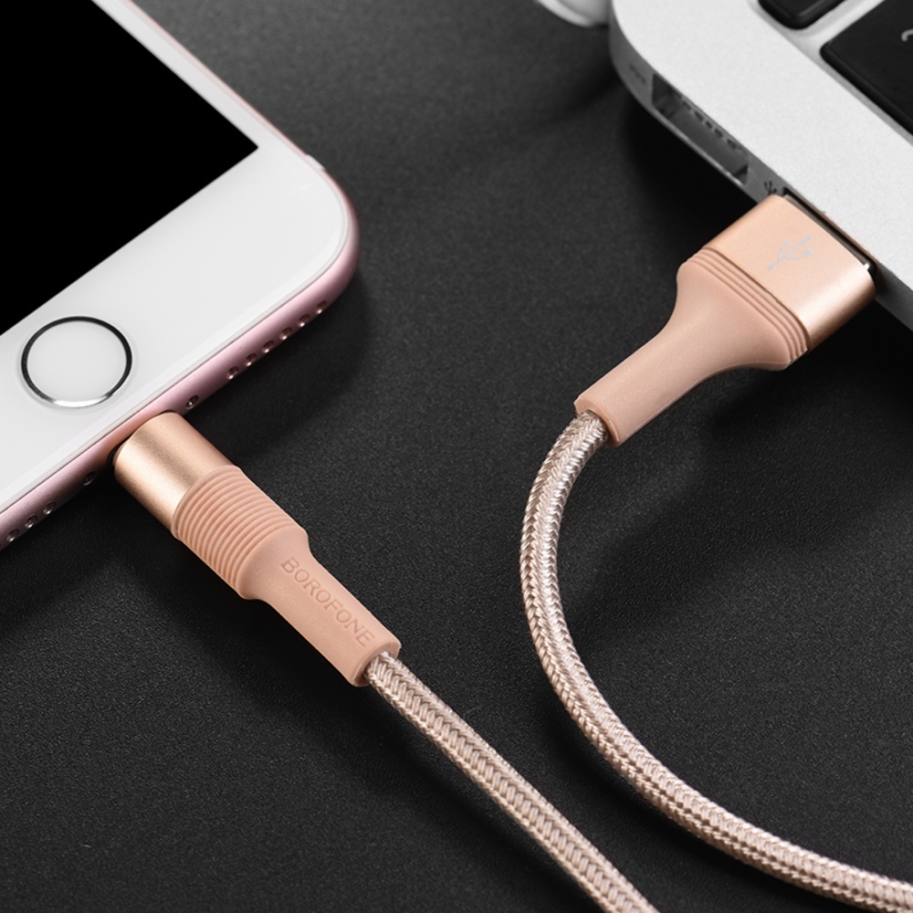 Кабель Borofone BX21 USB to Lightning 1m gold