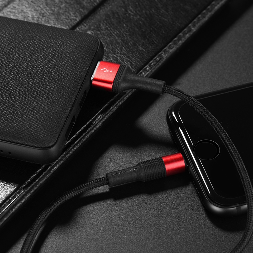 Кабель Borofone BX21 USB to Lightning 1m red