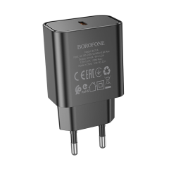 Сетевое зарядное устройство Borofone BA71A Type-C PD 20W черное