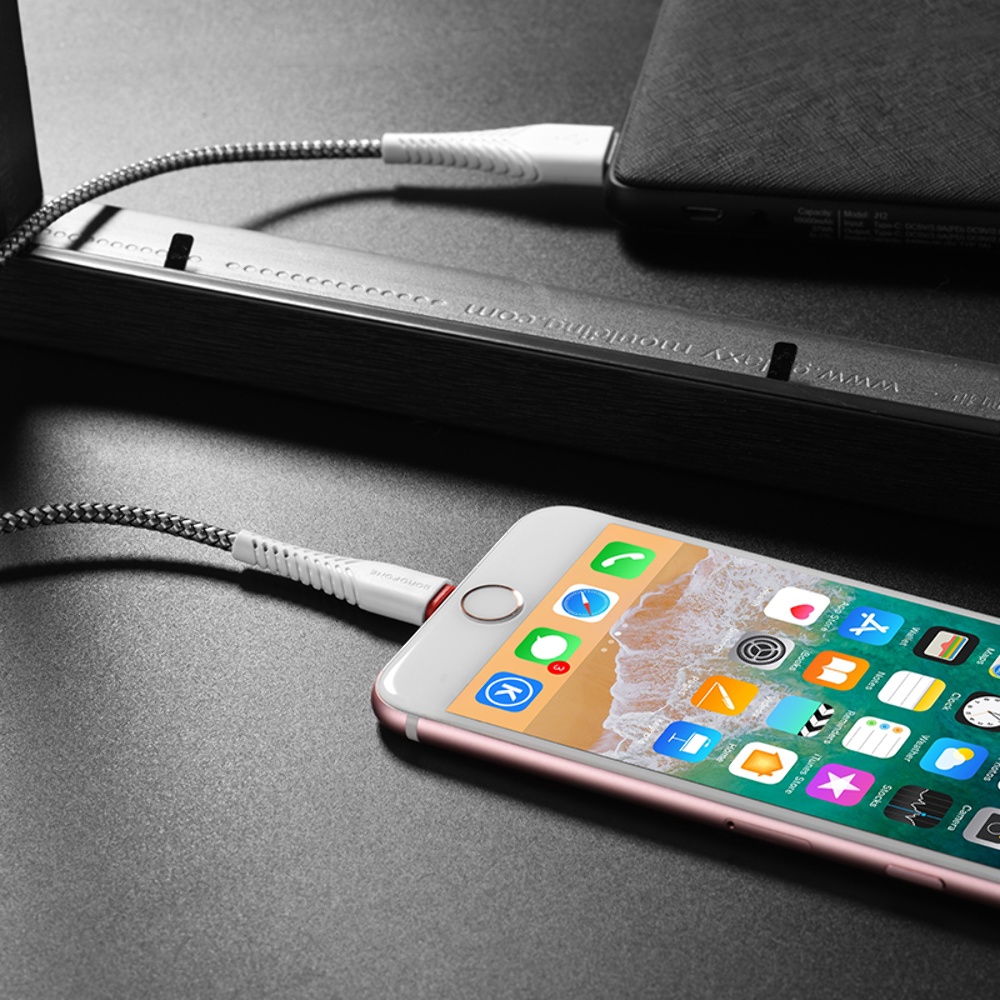 Кабель Borofone BX25 USB to Lightning 1m white