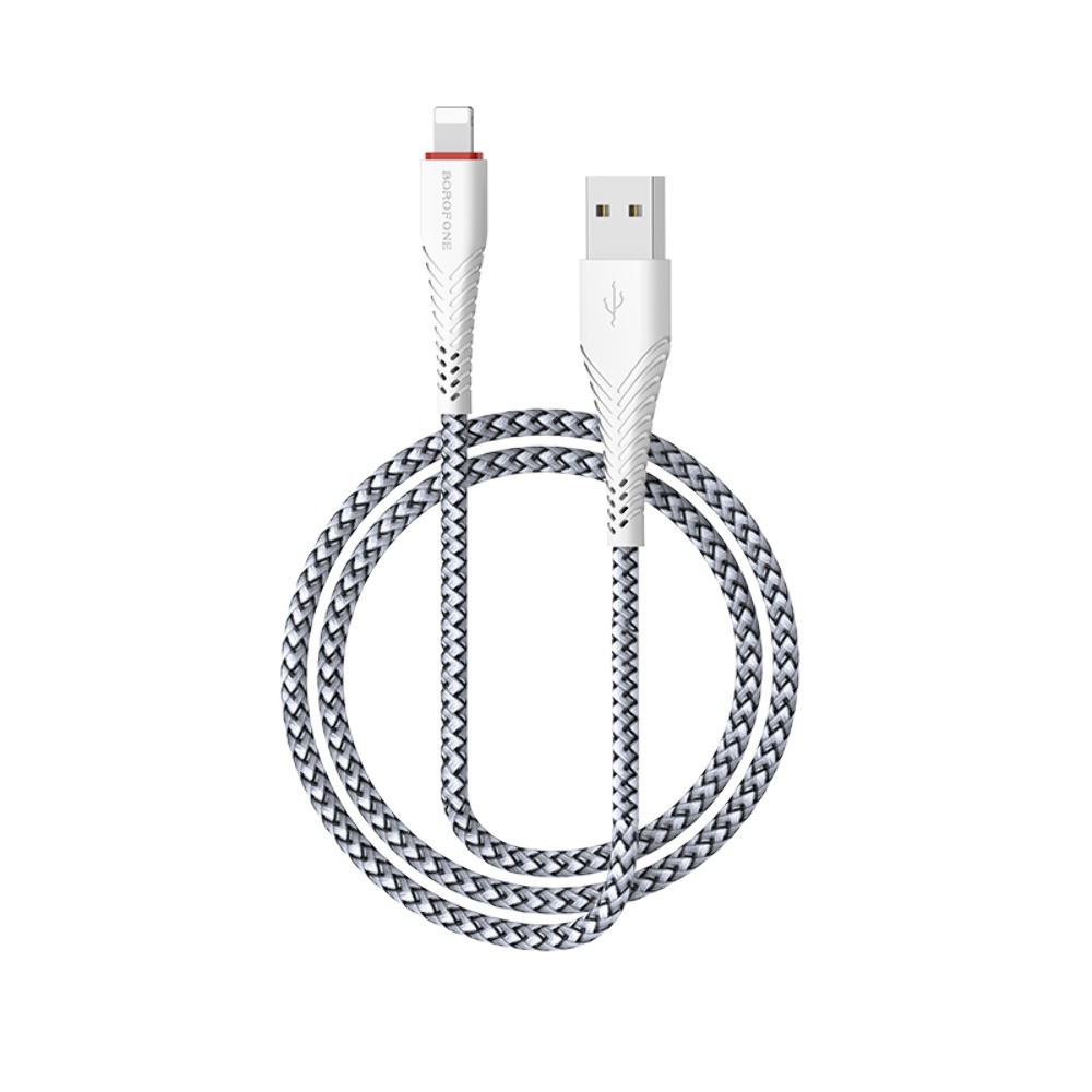 Кабель Borofone BX25 USB to Lightning 1m white