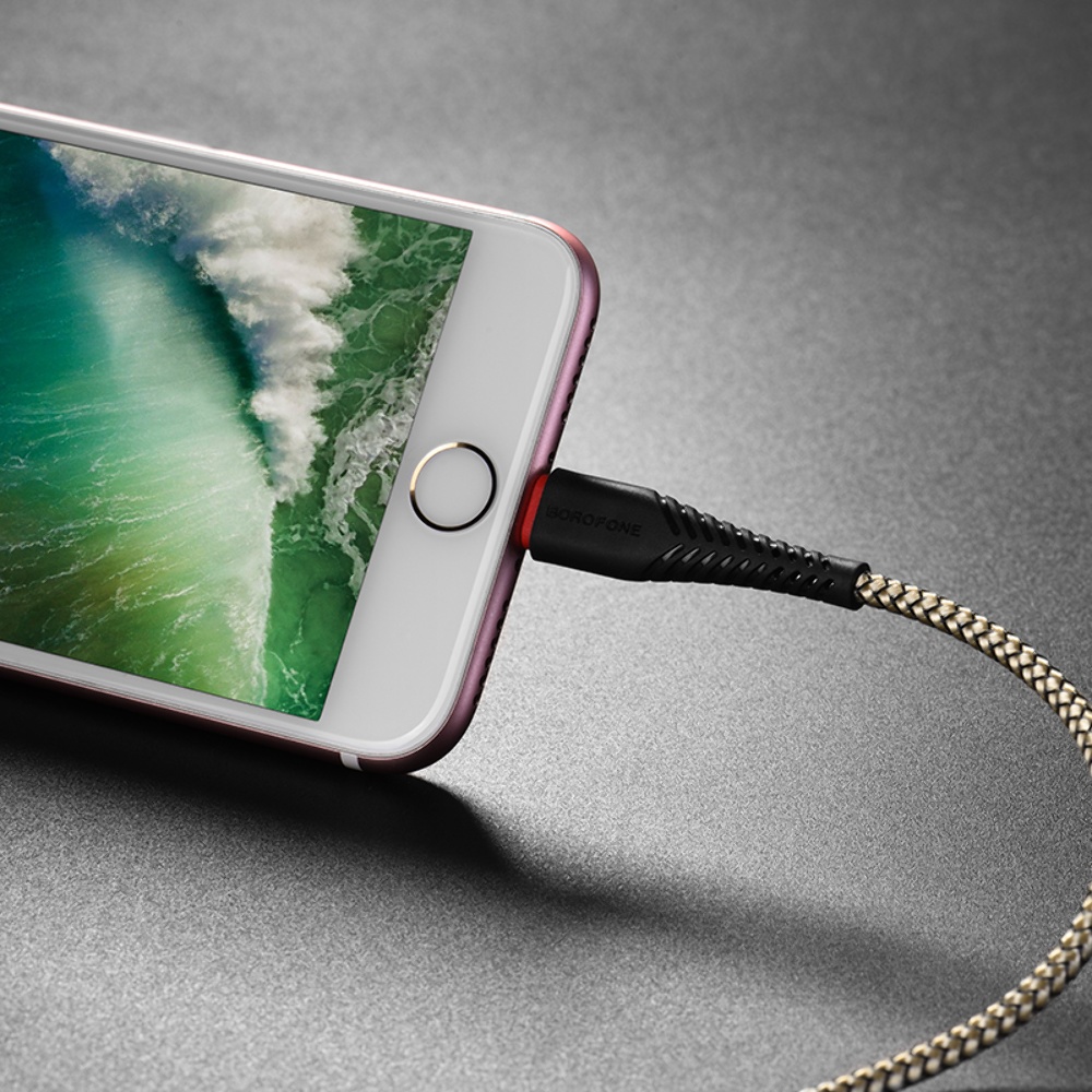 Кабель Borofone BX25 USB to Lightning 1m black
