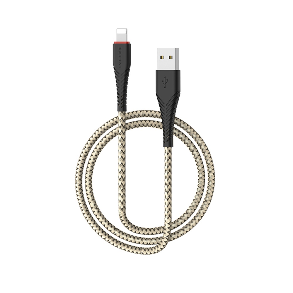 Кабель Borofone BX25 USB to Lightning 1m black