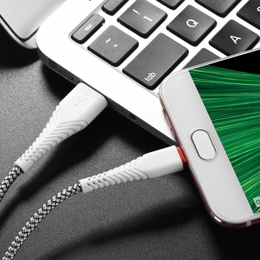 Кабель Borofone BX25 USB to MicroUSB 1m white