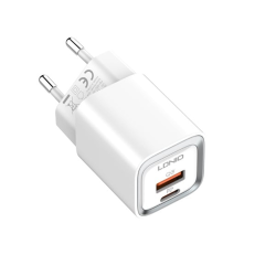 Сетевое зарядное устройство Ldnio A2318C USB/ Type-C QC PD белое + кабель Type-C to Lightning