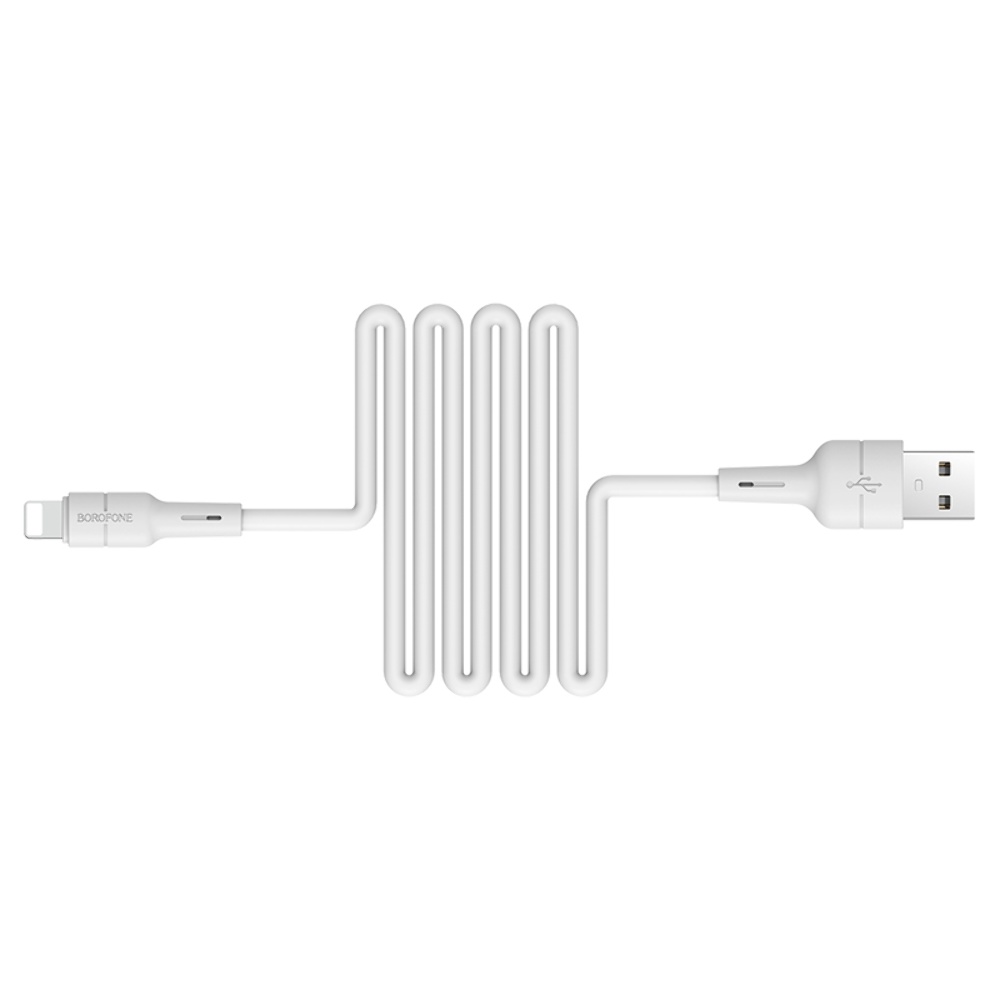 Кабель Borofone BX30 USB to Lightning 1m white
