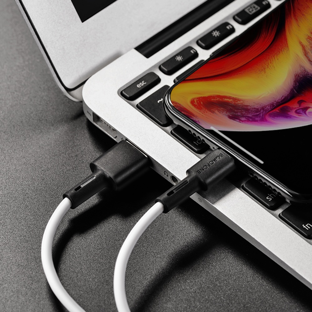Кабель Borofone BX31 USB to Lightning 1m white