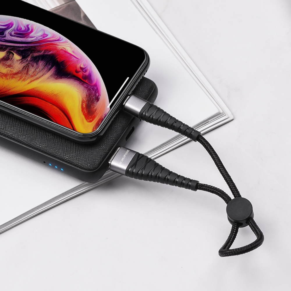 Кабель Borofone BX32 USB to Lightning 0.25m black
