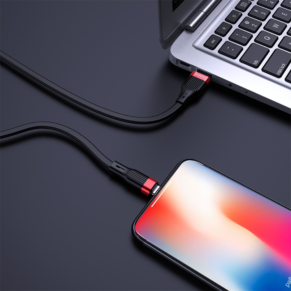 Кабель Hoco U72 USB to Lightning 1.2m black