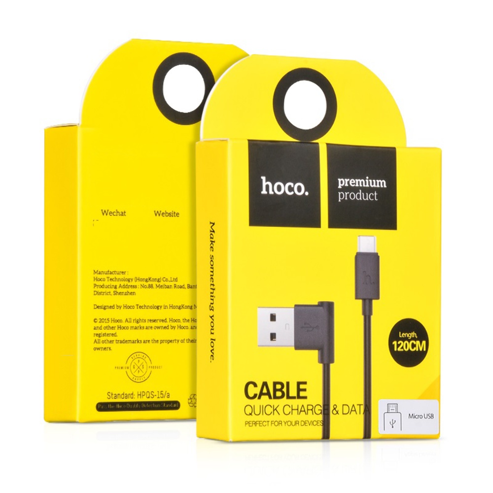 Кабель Hoco UPM10 USB to MicroUSB 1.2m black