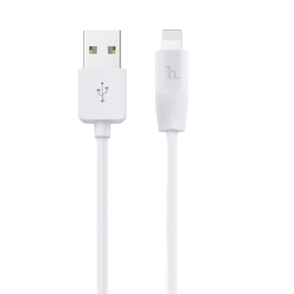 Кабель Hoco X1 2 кабеля USB to Lightning 1m white