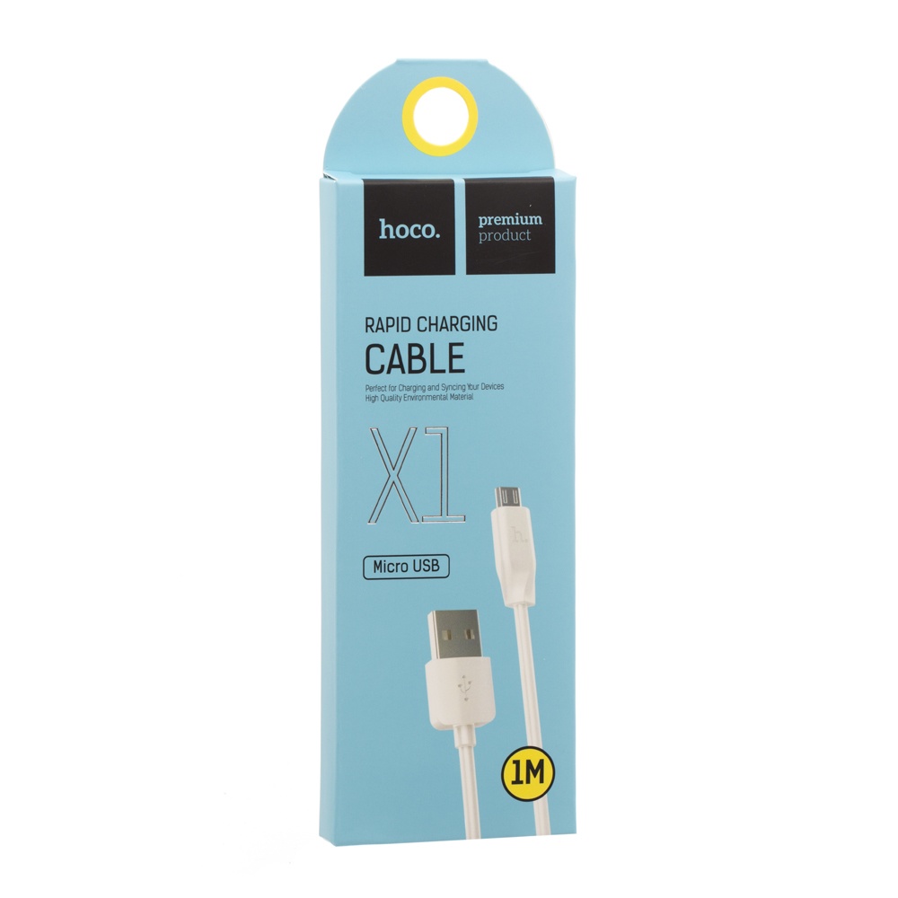 Кабель Hoco X1 USB to MicroUSB 1m white