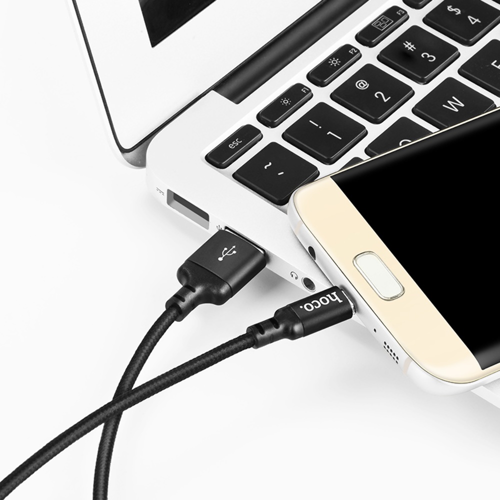 Кабель Hoco X14 USB to MicroUSB 1m black