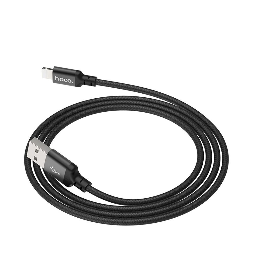 Кабель Hoco X14 USB to Lightning 1m black