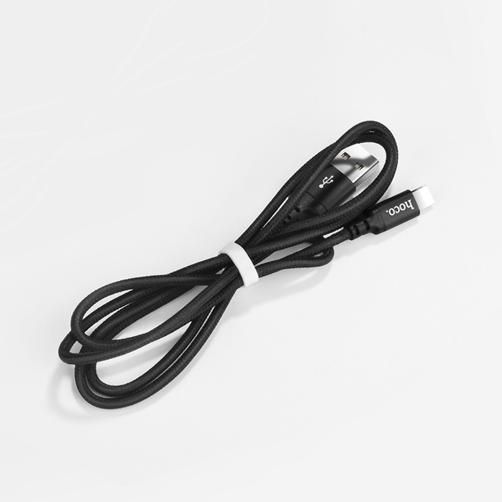 Кабель Hoco X14 USB to Lightning 1m black