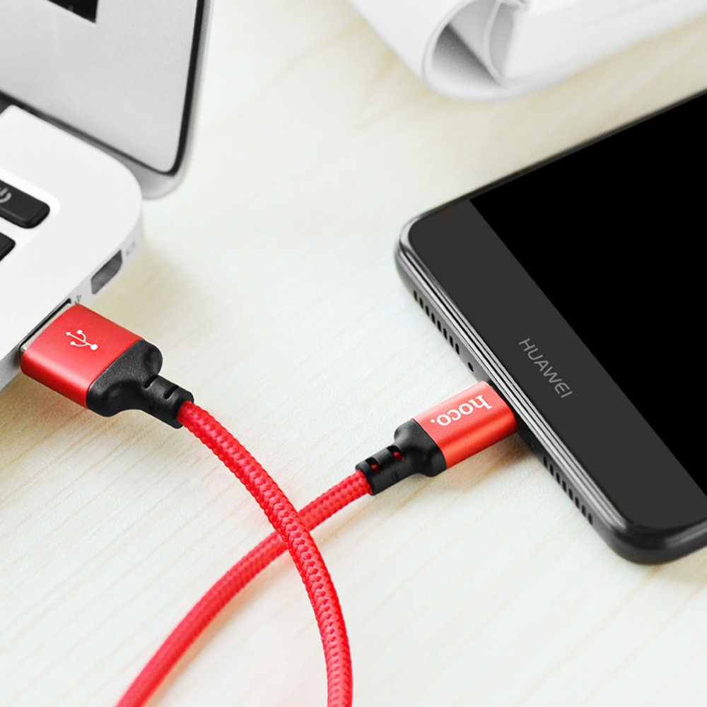 Кабель Hoco X14 USB to Type-C 1m red