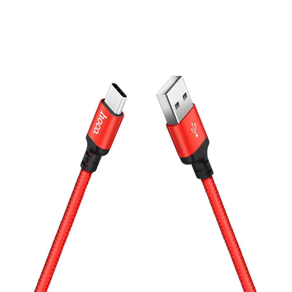 Кабель Hoco X14 USB to Type-C 1m red