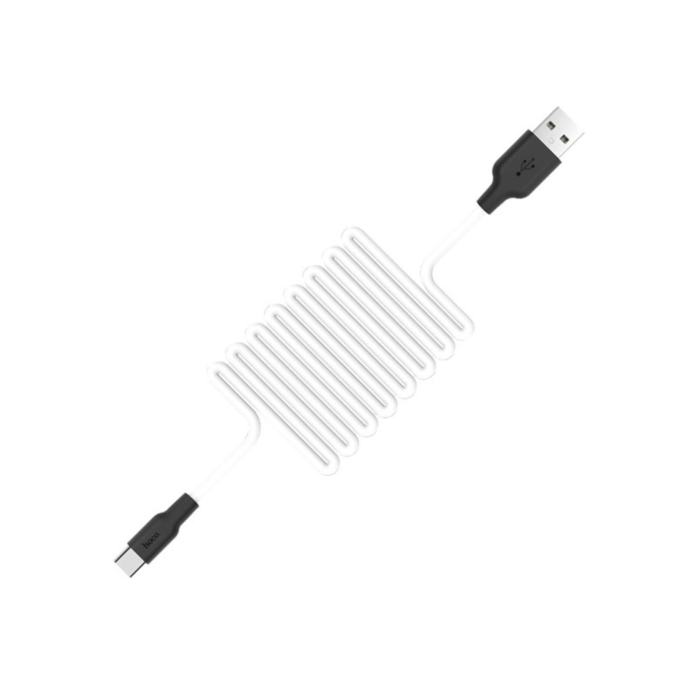 Кабель Hoco X21 USB to Type-C 1m black white