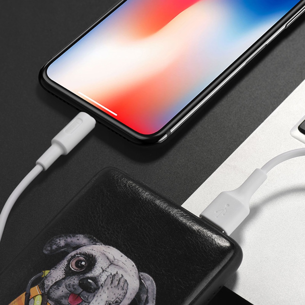 Кабель Hoco X25 USB to Lightning 1m white