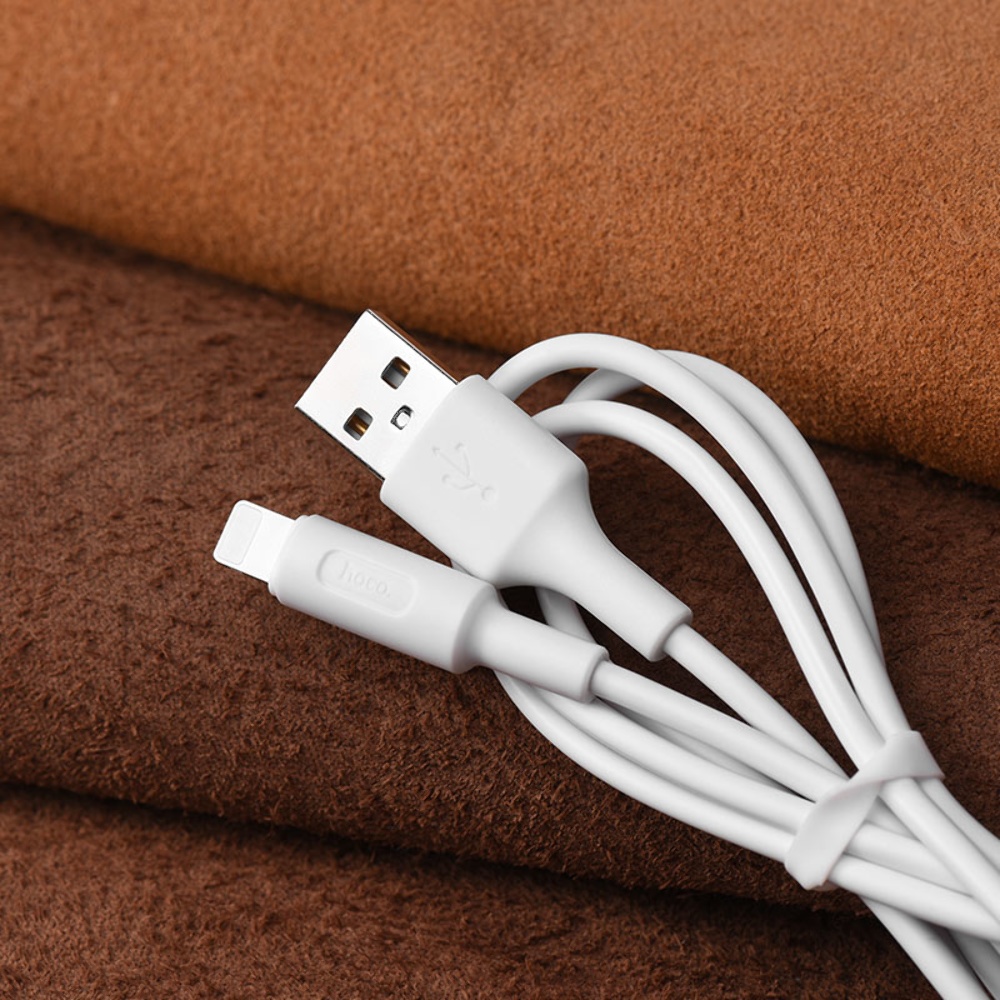 Кабель Hoco X25 USB to Lightning 1m white