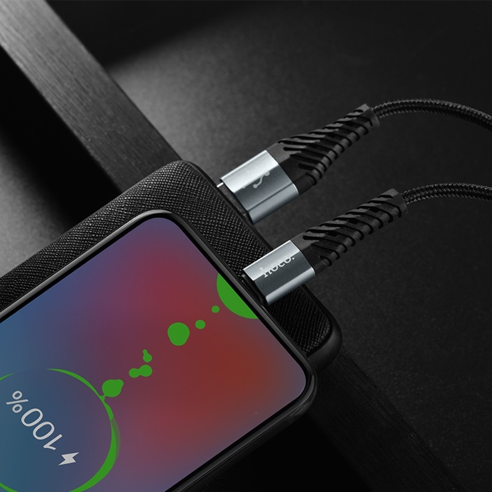 Кабель Hoco X38 USB to MicroUSB 1m black