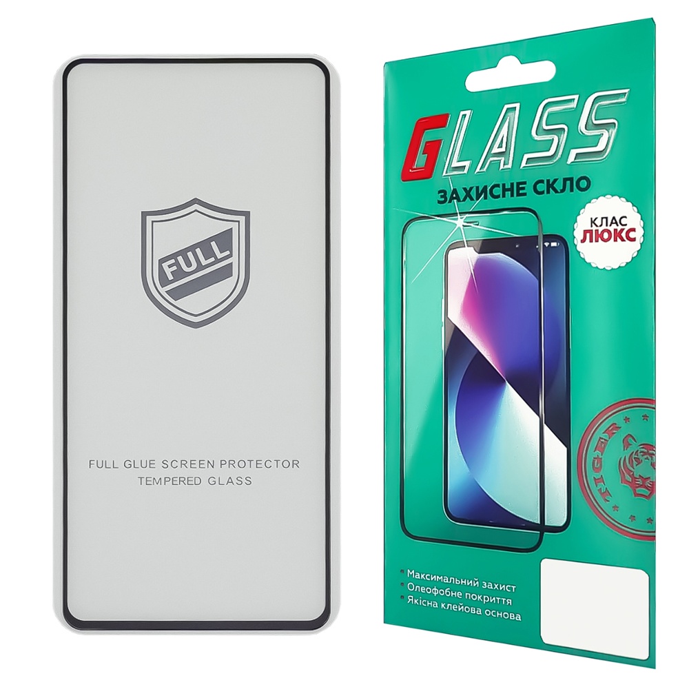 Защитное стекло для Samsung A245/ A256/ A156 A24/ A25/ A15 Full Glue Titanium (0.3 мм, чёрное) Люкс