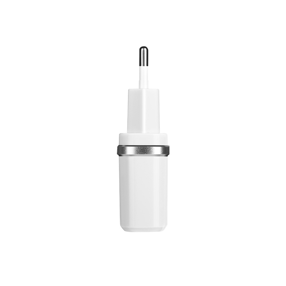 Сетевое зарядное устройство Hoco C12 2 USB белое