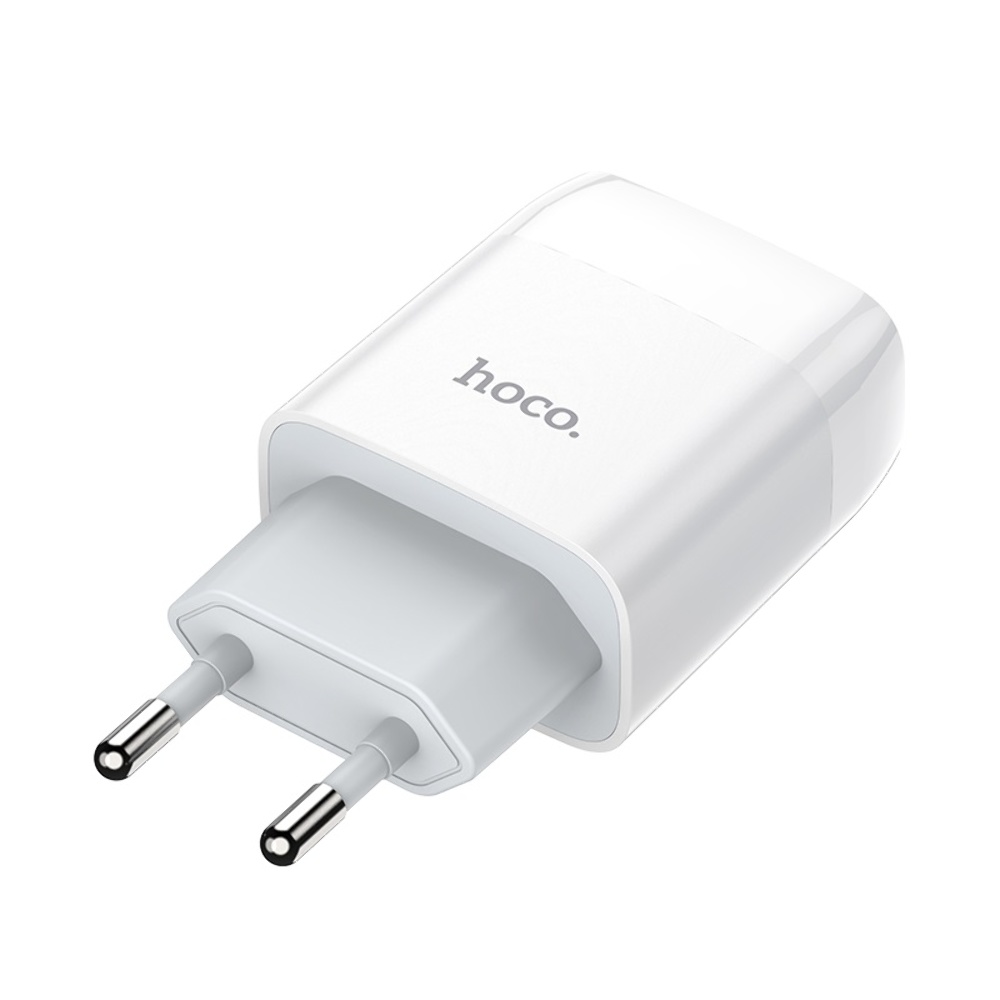Сетевое зарядное устройство Hoco C72A USB белое