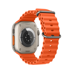 Ремешок силиконовый Hoco iWatch WA12 marine double buckle 42/ 44/ 45/ 49mm orange