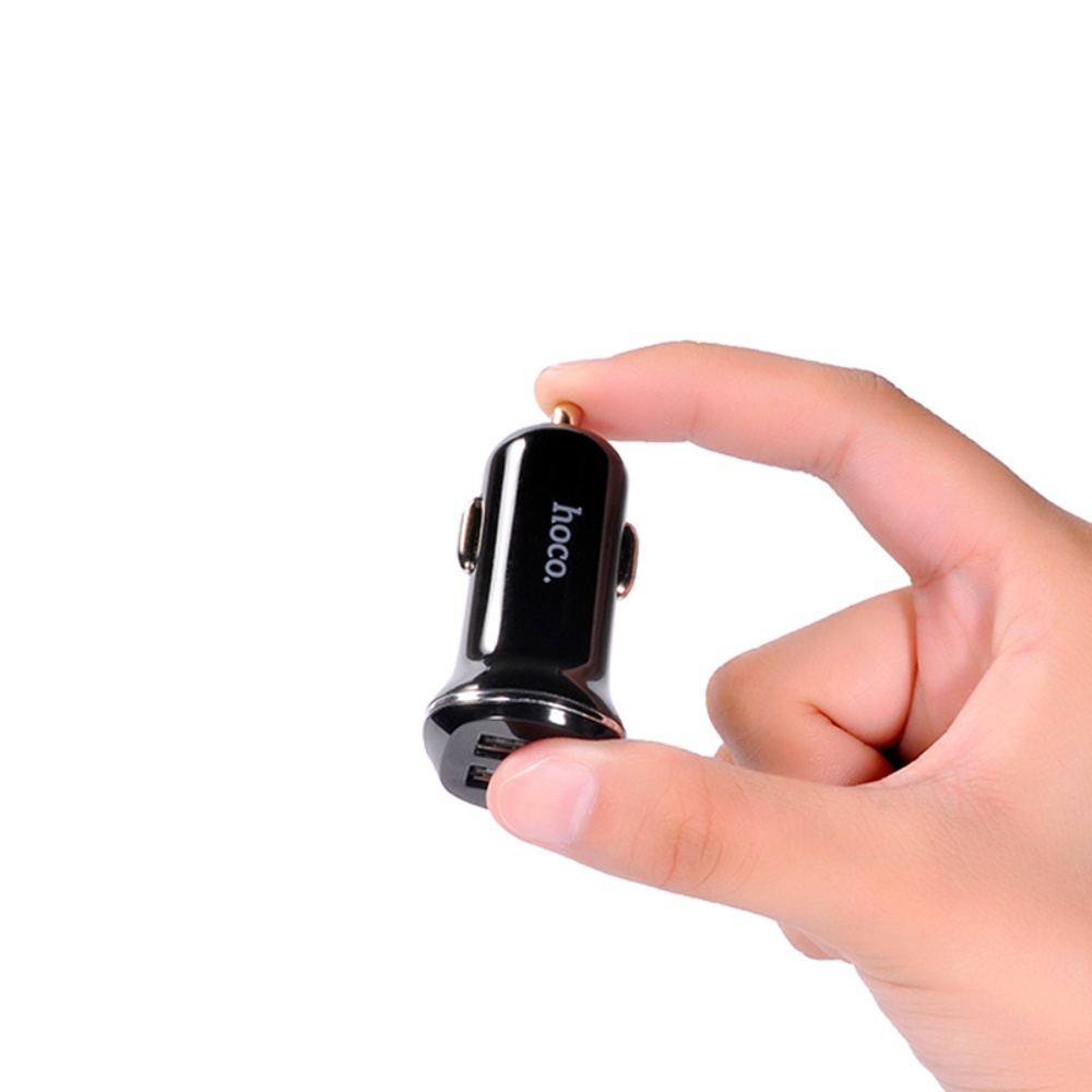 Автомобильное зарядное устройство Hoco Z1 2 USB черное