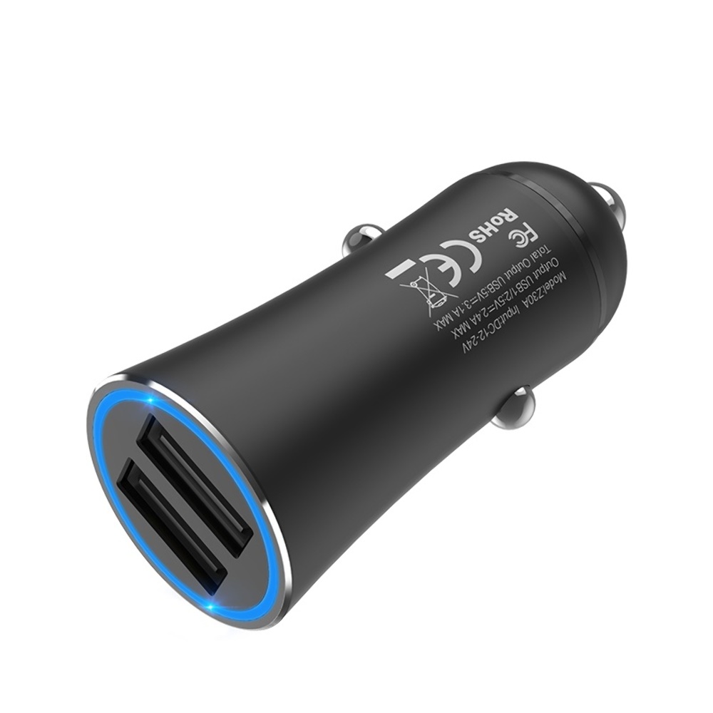 Автомобильное зарядное устройство Hoco Z30A 2 USB черное