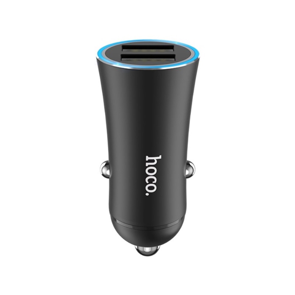 Автомобильное зарядное устройство Hoco Z30A 2 USB черное