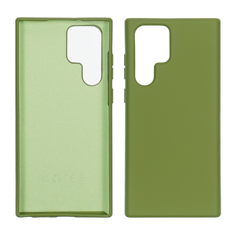 Чехол Full Nano Silicone Case для Samsung S22 ULTRA 2022 цвет  22 темно-зеленый