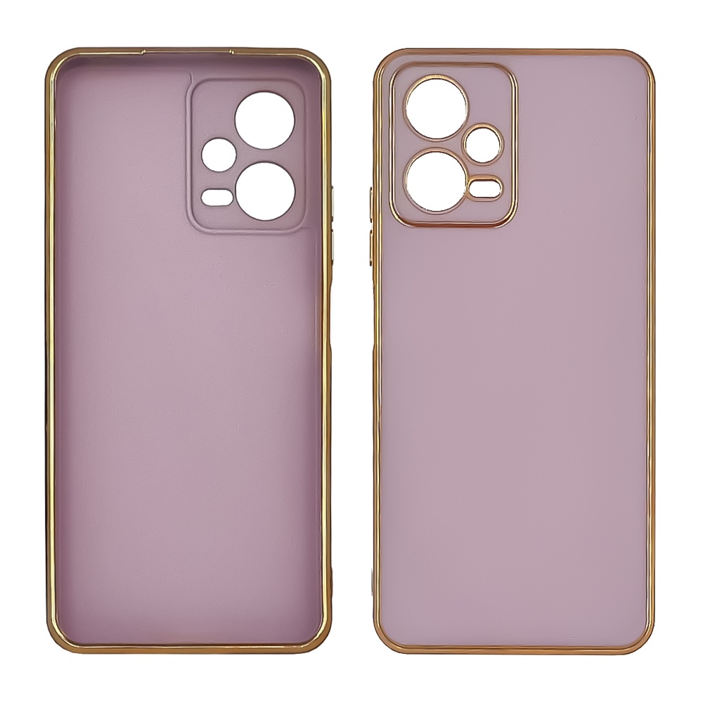 Чехол Glossy Color для Xiaomi Redmi Note 12 5G (6,67") (165,88 x 76,21 x 7,98 мм) цвет  1 лавандовый