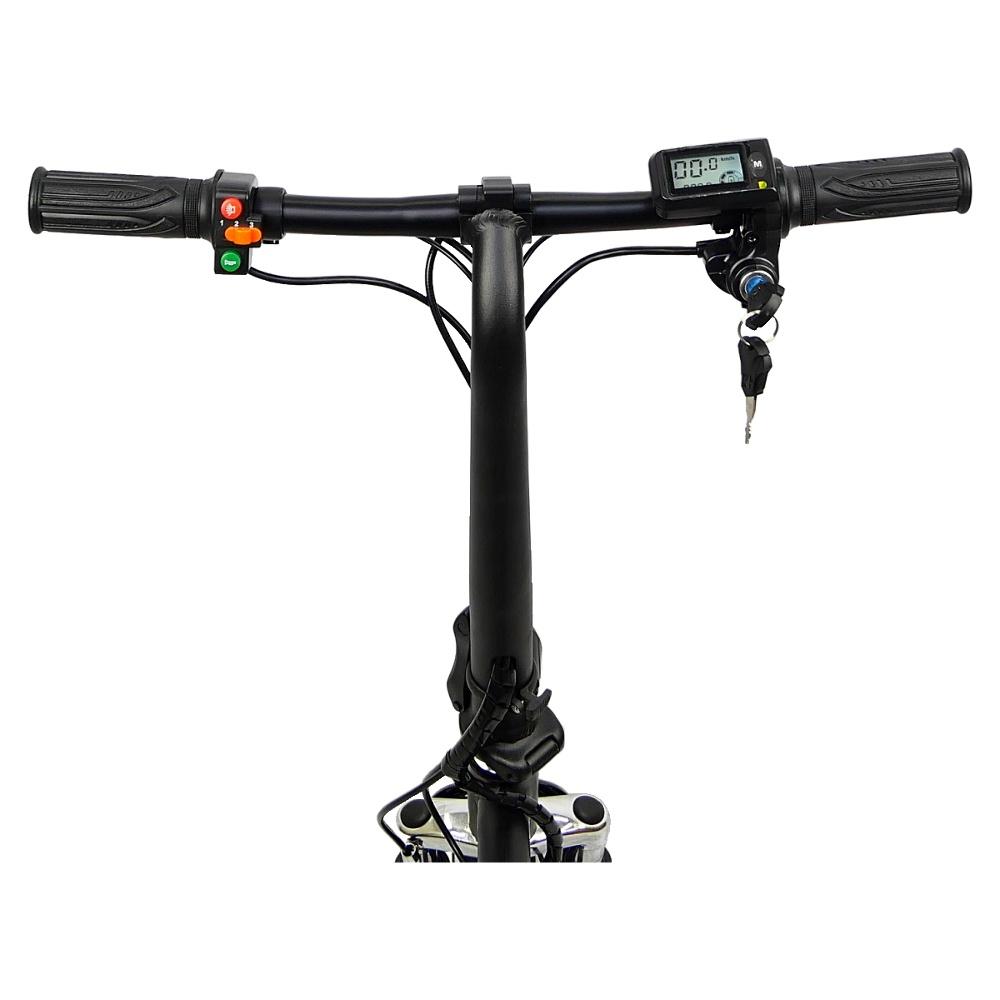 Электроскутер ZM TigerVolt 14, чёрный, колеса 14", моторколесо 250W, аккумулятор 36V 6Ah (216Wh)