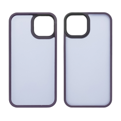 Чехол Colorful Matte Case для Apple iPhone 13/ 14 темно-фиолетовый Люкс