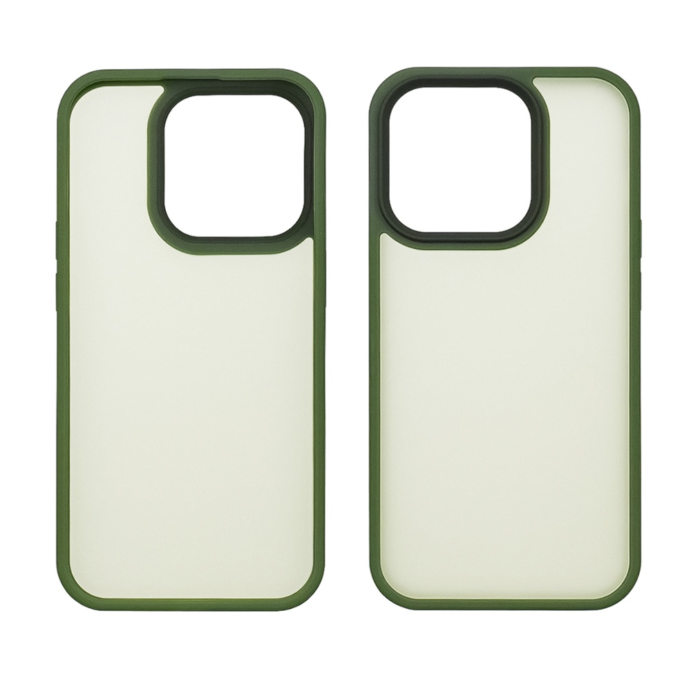 Чехол Colorful Matte Case для Apple iPhone 13 Pro темно-зеленый Люкс