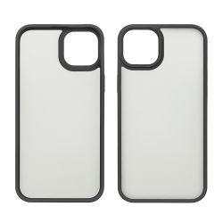 Чехол Colorful Matte Case для Apple iPhone 14 Plus черный Люкс