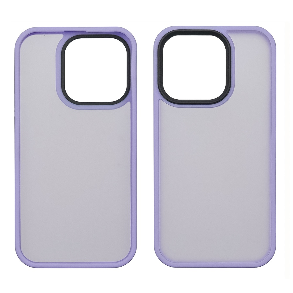 Чехол Colorful Matte Case для Apple iPhone 14 Pro светло-фиолетовый Люкс