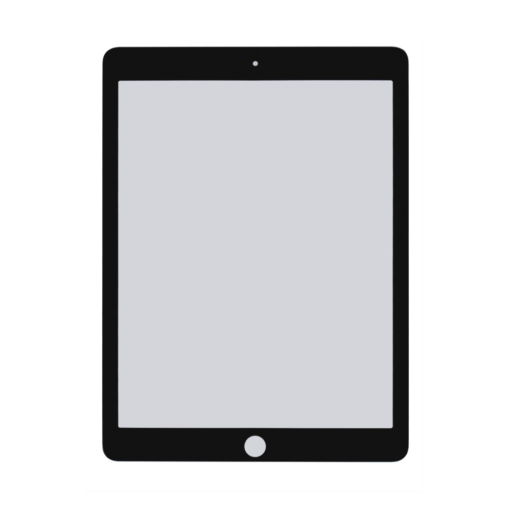 Стекло тачскрина с OCA плёнкой для Apple iPad Pro 9,7 (2017) чёрное с олеофобным покрытием, закалённое