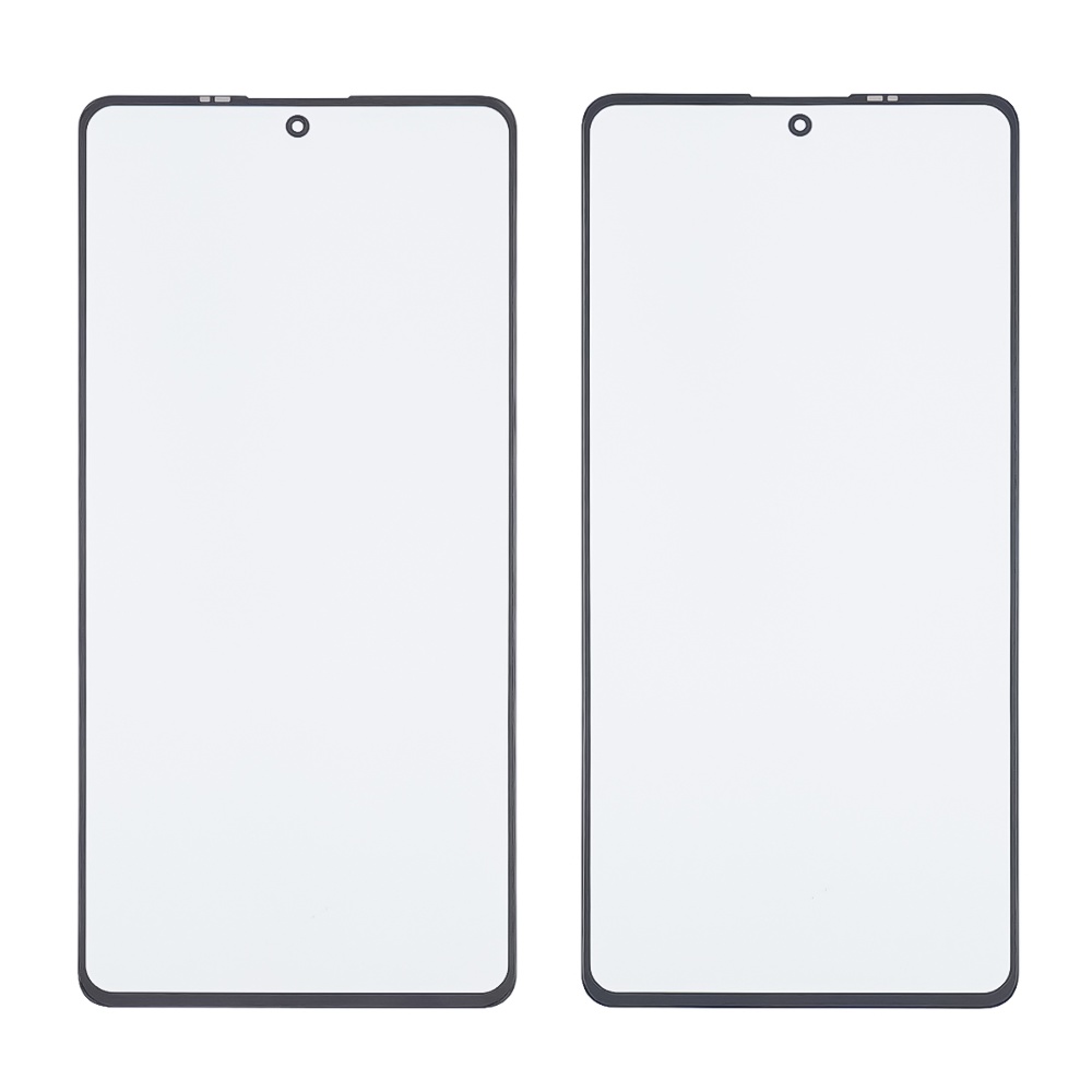 Стекло тачскрина с OCA плёнкой для Xiaomi Redmi Note 12 Pro/ Note 12 Pro Plus чёрное с олеофобным покрытием, закалённое